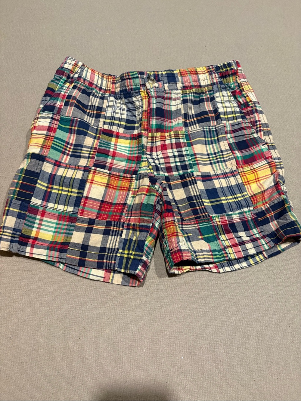 Polo by Ralph Lauren Multicolor Patchwork Plaid Kids Shorts